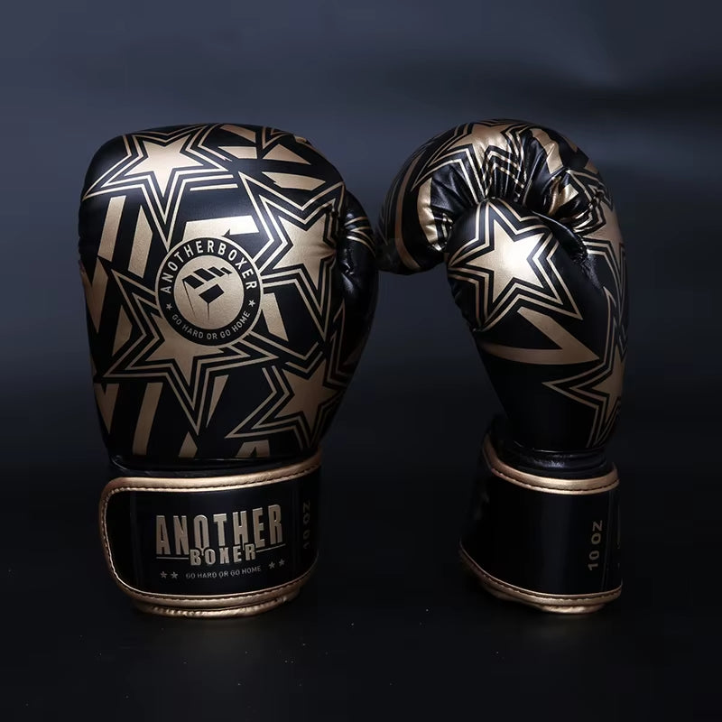 Boxing Gloves 6 12 14Oz PU Leather Muay Thai Guantes De Boxeo Sanda Free Fight MMA Kick Boxing Training Glove for Men Women Kids